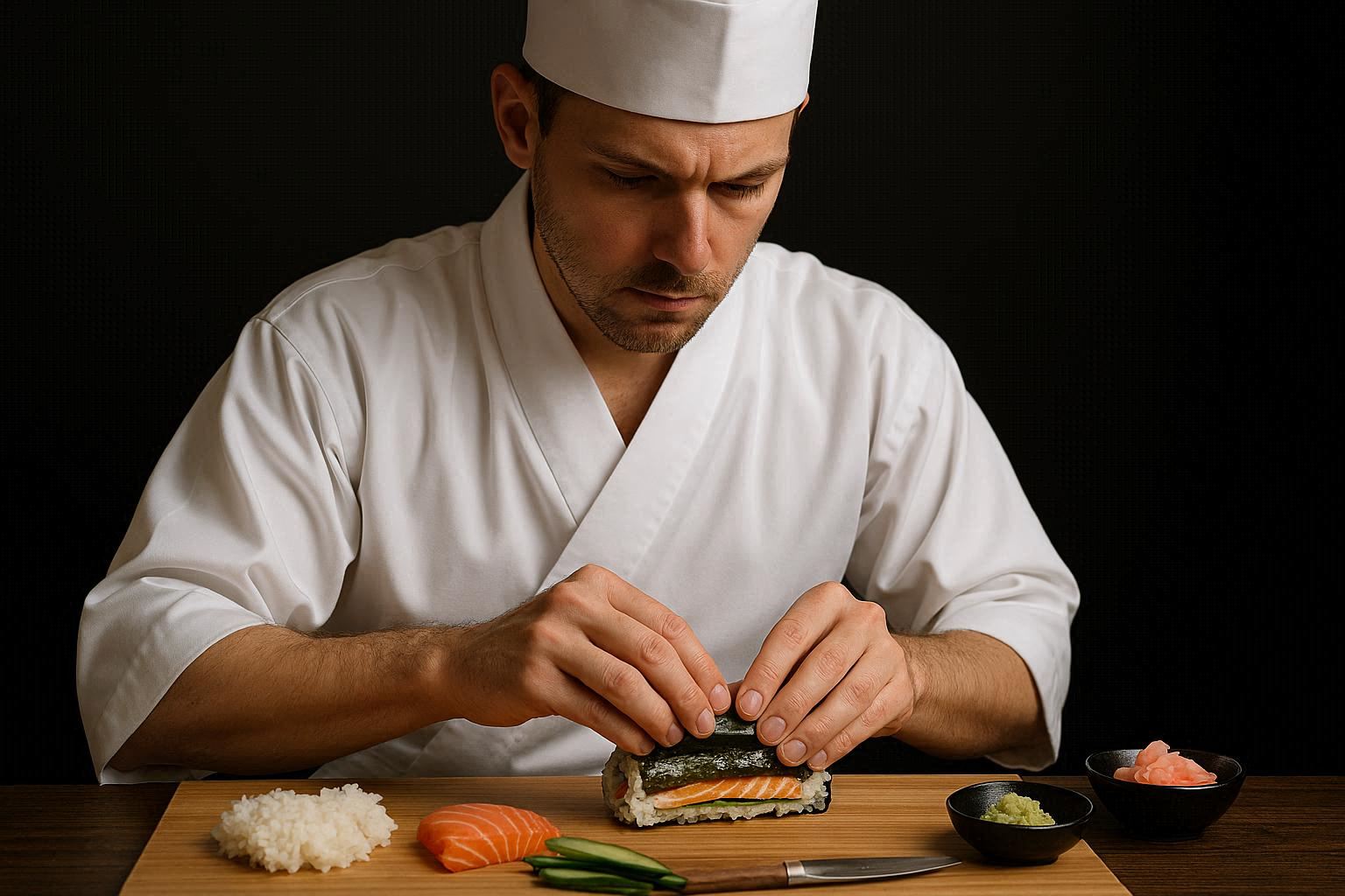 Kenji Tanaka a trabalhar